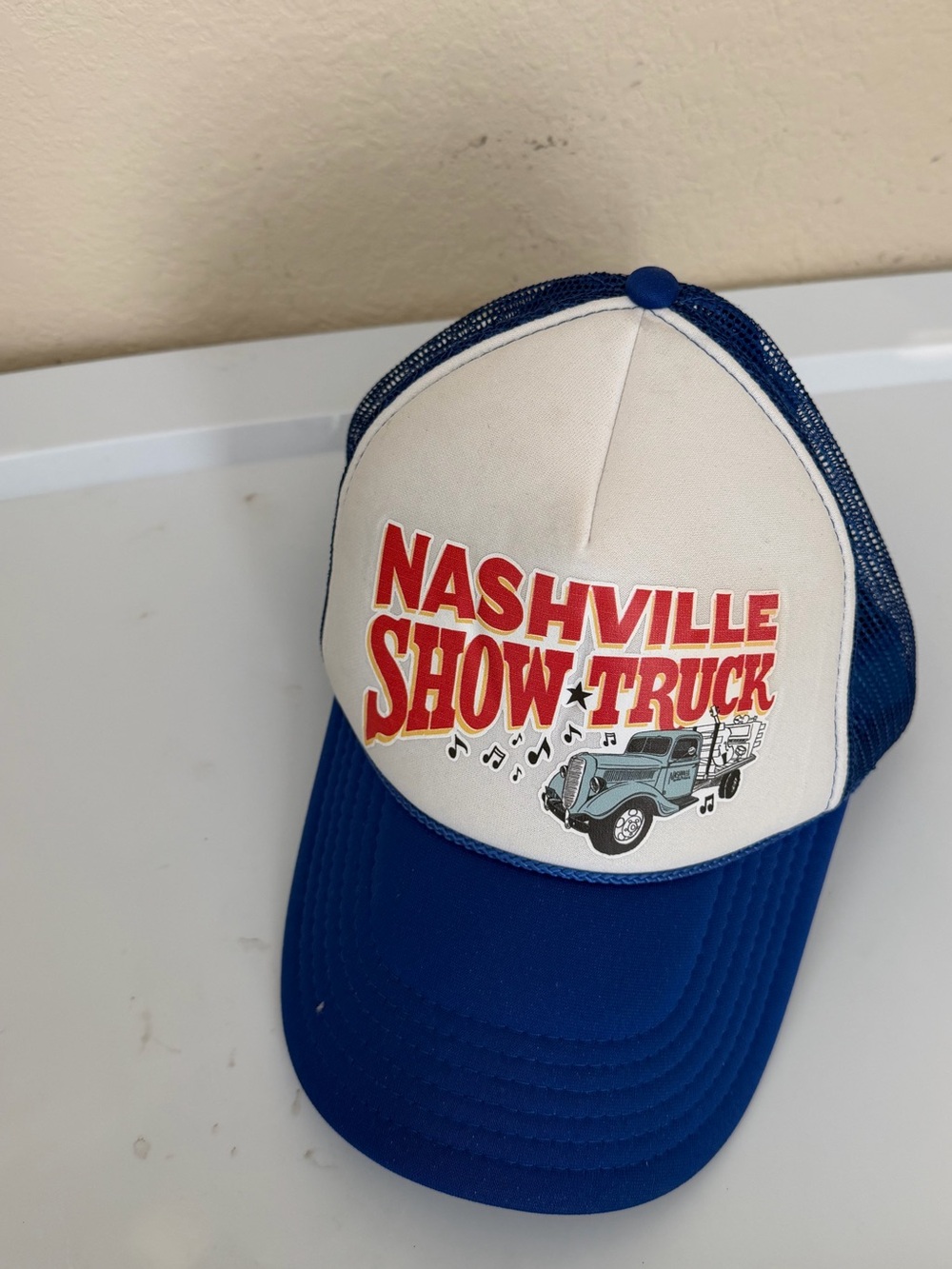Nashville Show Truck Trucker Hat - Blue & White